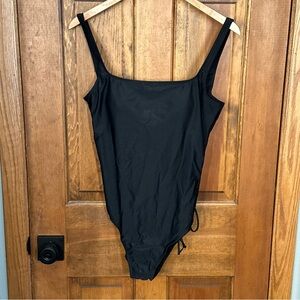 Lauren Ralph Lauren Swimsuit Black 16 Sexy Lace Up Pool Beach Resortwear‎ 🖤